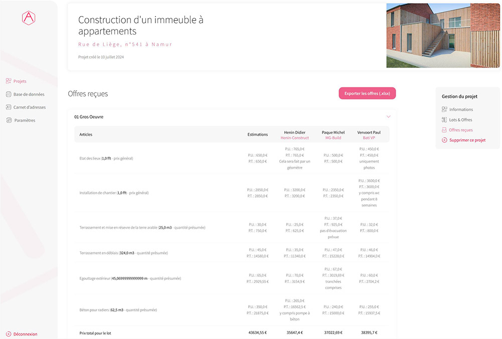 Image d'illustration du Tableau comparatif